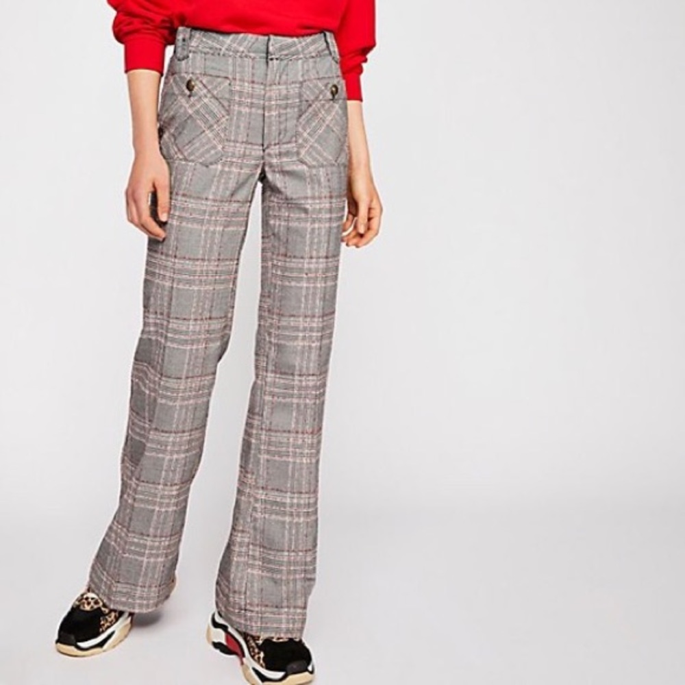 Free People Hip Hugging Straight Flare Pants - Picture 1 of 2